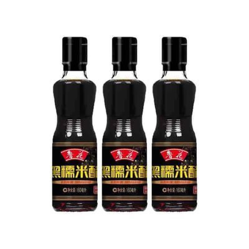 鲁花 调味品小瓶 黑糯米醋160ml*4瓶 480ml
