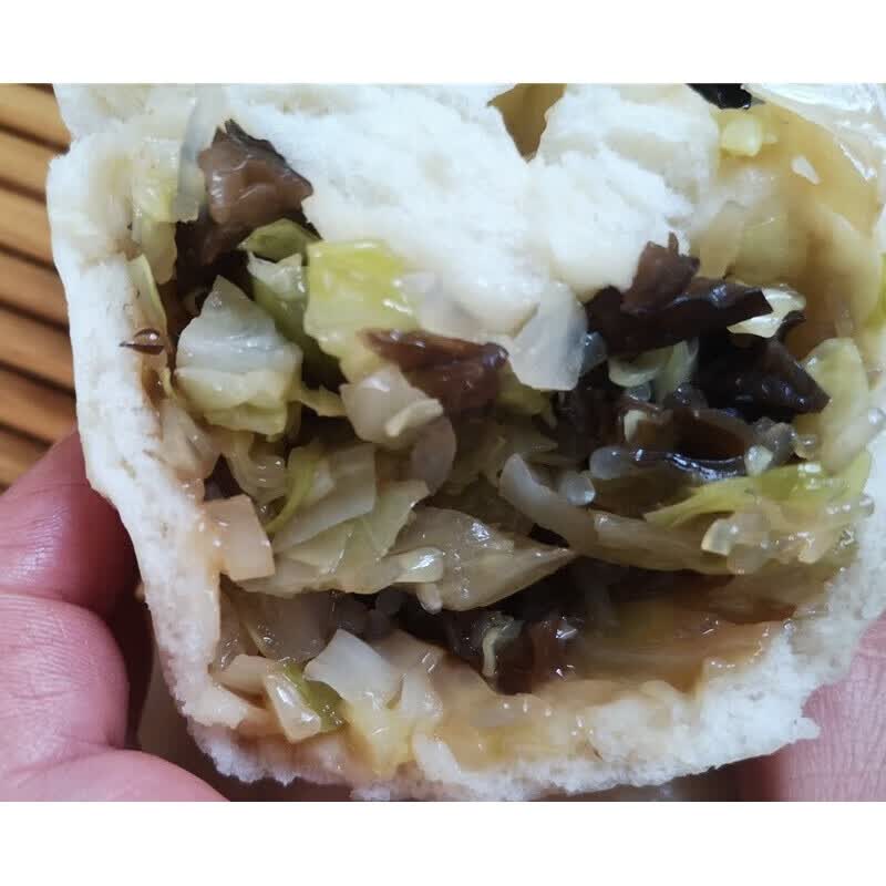 虎钢馋山东妈妈全手工大包子大头菜/卷心菜甘蓝木耳粉条素包子10个3斤