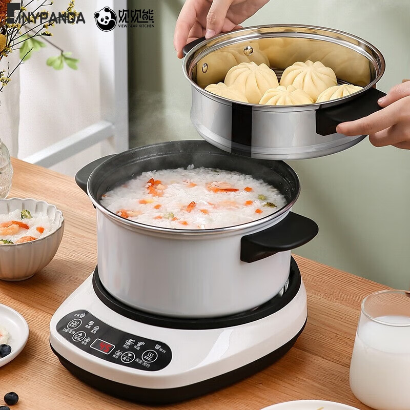 分体式电炒菜锅电煮锅多功能家用电热锅分离式小电锅宿舍学生锅家用煮