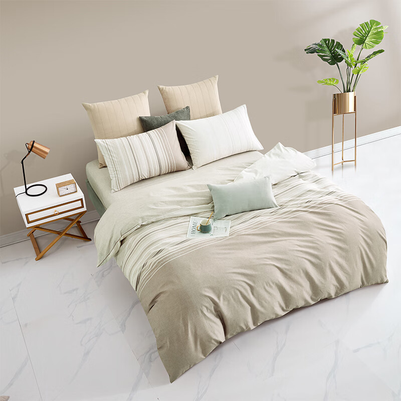 lovo乐蜗团购 lovo 锦绣繁花四件套 图色 200x230cm