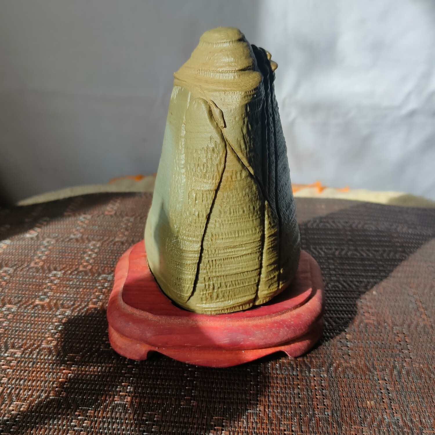 松花石长白山松花石 天然奇石观赏石 书房家居玄关摆件核桃纹小品