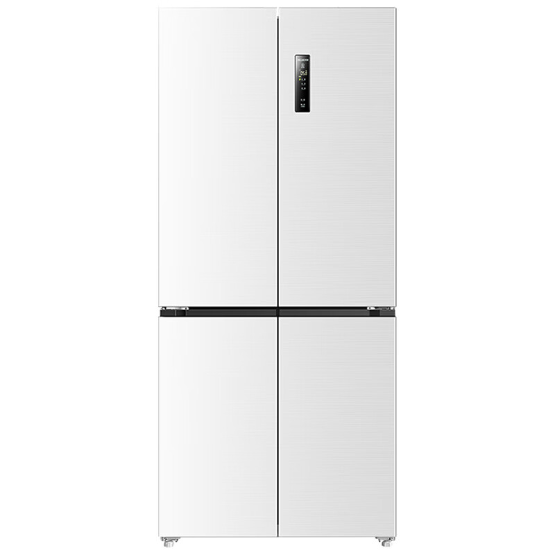美菱503l双系统嵌入四门大容量风冷无霜变频电冰箱一级 陶瓷白
