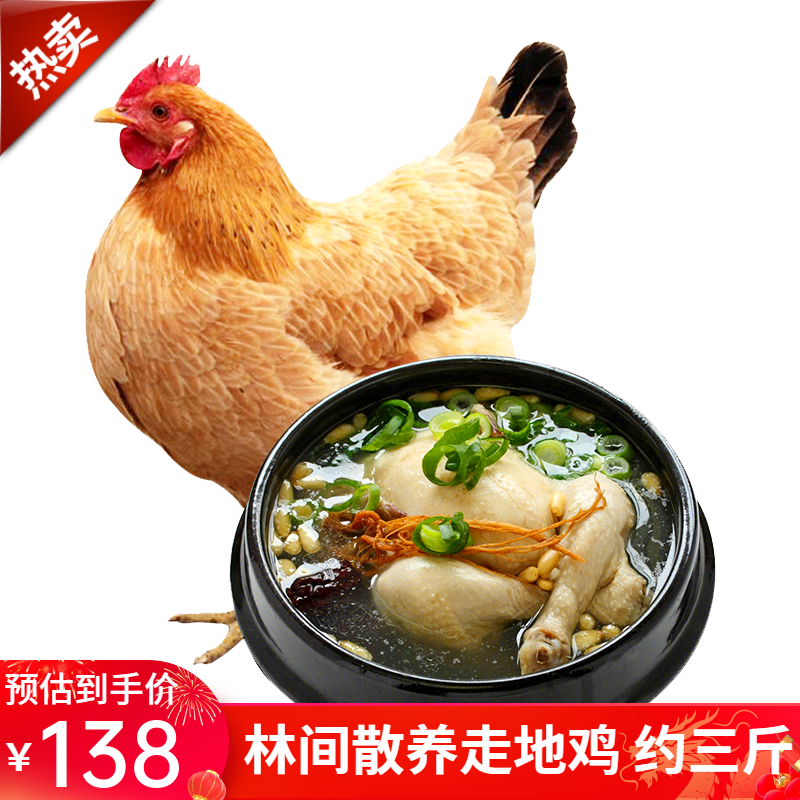依禾农庄 老母鸡土鸡 新鲜宰杀鸡柴鸡肉走地鸡笨鸡草鸡整鸡 净重约1.5kg
