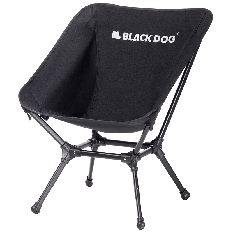 black dog 户外折叠月亮椅露营躺椅轻小易折叠便携懒人椅导演椅钓鱼沙滩椅 高背月亮椅（单人）