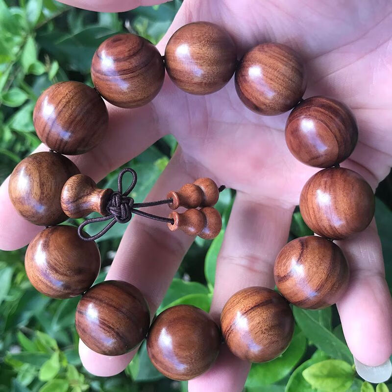 涵客沙漠铁梨木铁木佛珠手串男女士款文玩念珠沉水 鉄犁木 2.