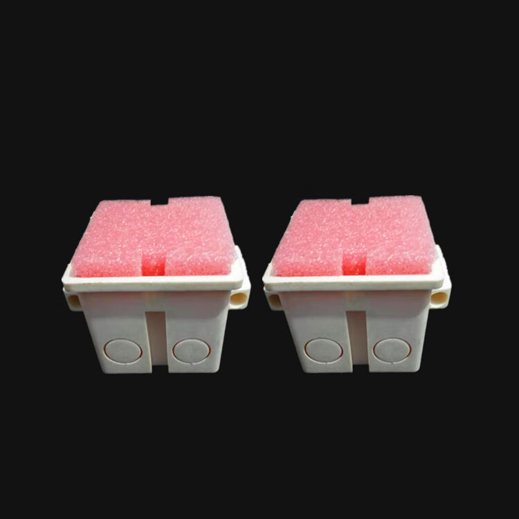 陌筱适用pvc86线盒填充泡沫堵 预埋开关插座底盒暗盒保护盖板模块 2