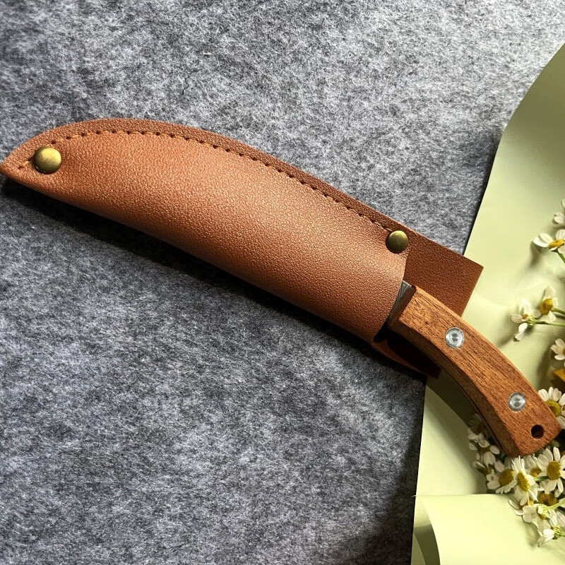 溥畔蒙式大马士革纹复刻小刀家用水果刀便携式剔骨小刀牛排割肉刀锋利 马士革纹刀