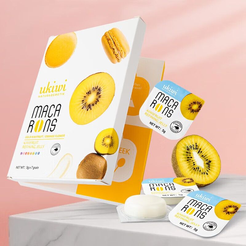 新西兰ukiwi/纽西小精灵奇异果冻膜睡眠面膜温和免洗面膜保湿补 1盒