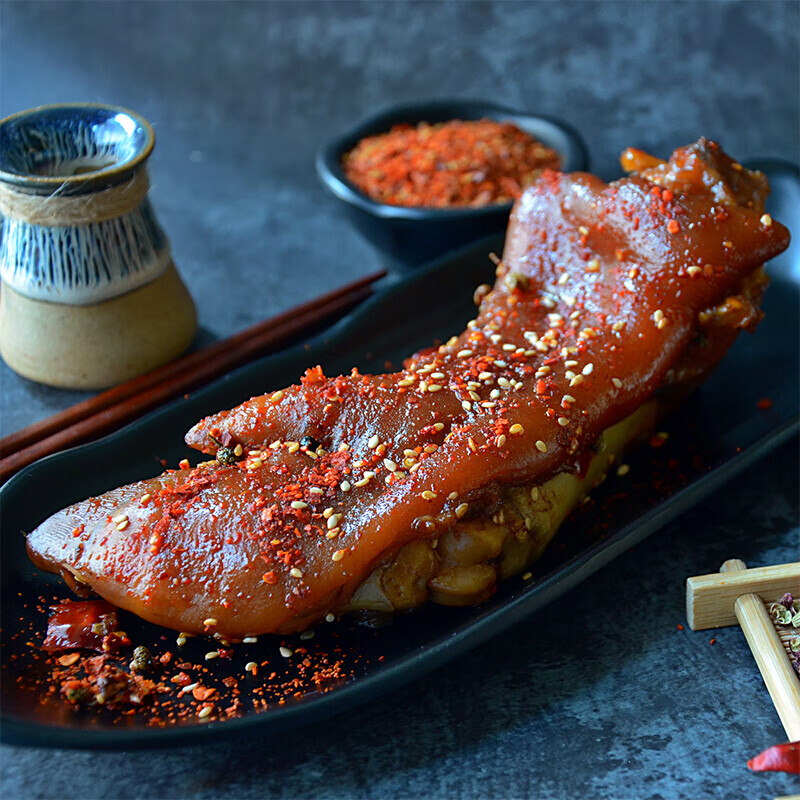 虎钢馋新鲜现做麻辣猪蹄熟食猪手真空即食香辣猪脚四川零食私房菜卤