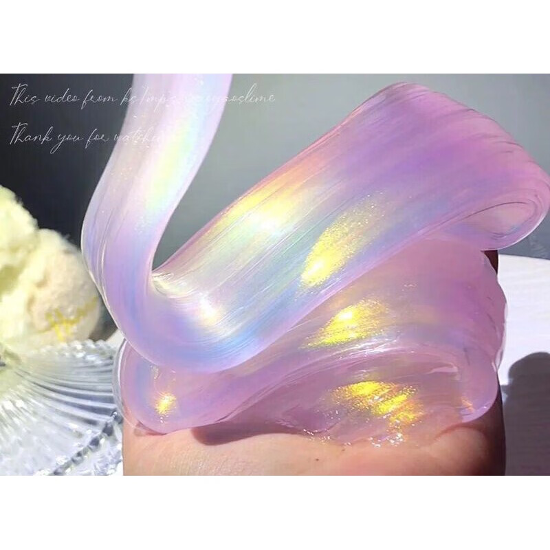 网红起泡胶安全不粘手减压声控史莱姆超仙彩泥 单 幻彩琉璃[120ml]