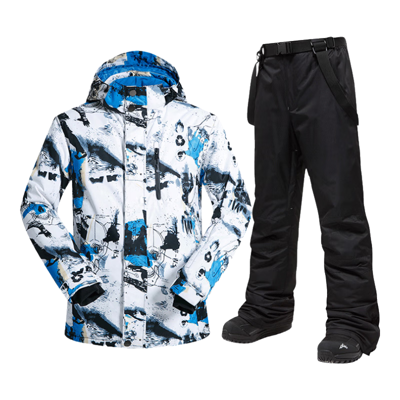 ��;ѩ��MUTUSNOW�� ��ѩ�����ⶬ�������ˮ�Ӻ�ů�мӺ�˫�嵥�廬ѩ��װ ���� ����+1908�кڿ� XL 418.88Ԫ