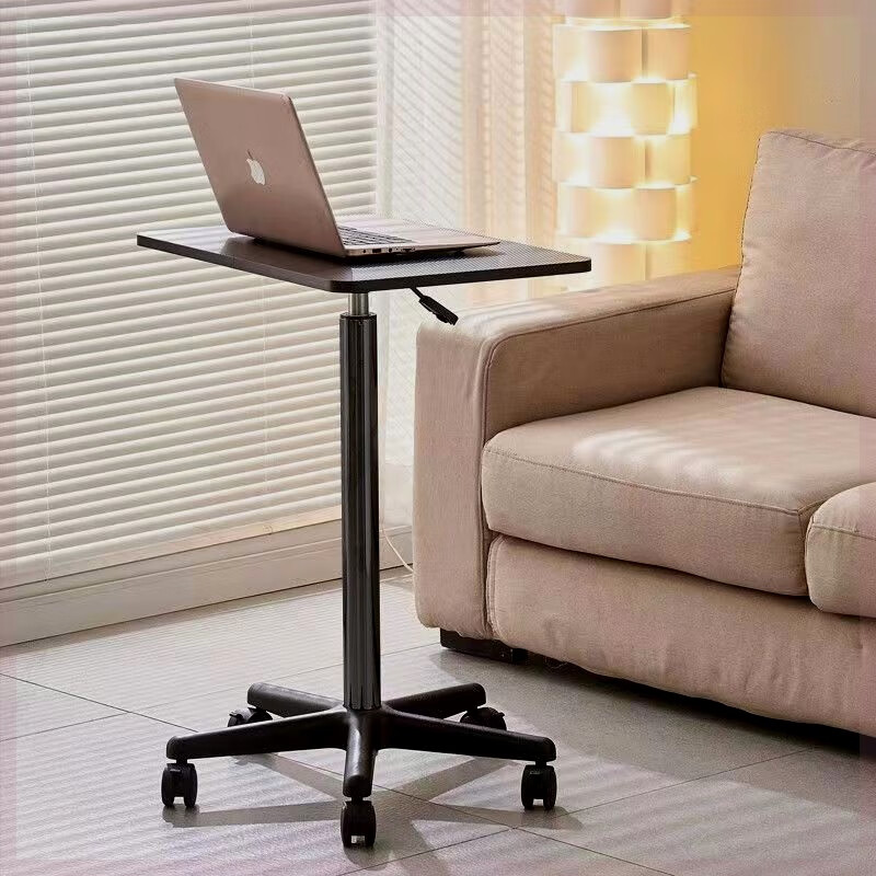 裕顺寿广东佛山家具站立式电脑支架站着工作电脑架滑轮移动小桌子站立