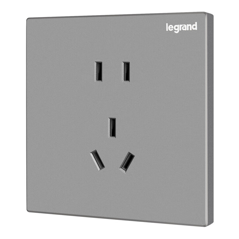 罗格朗 开关插座面板仕典米兰金家用86型五孔带USB墙壁电源暗装多孔插座 逸景银色五孔10只装 【开关插座清单报价】