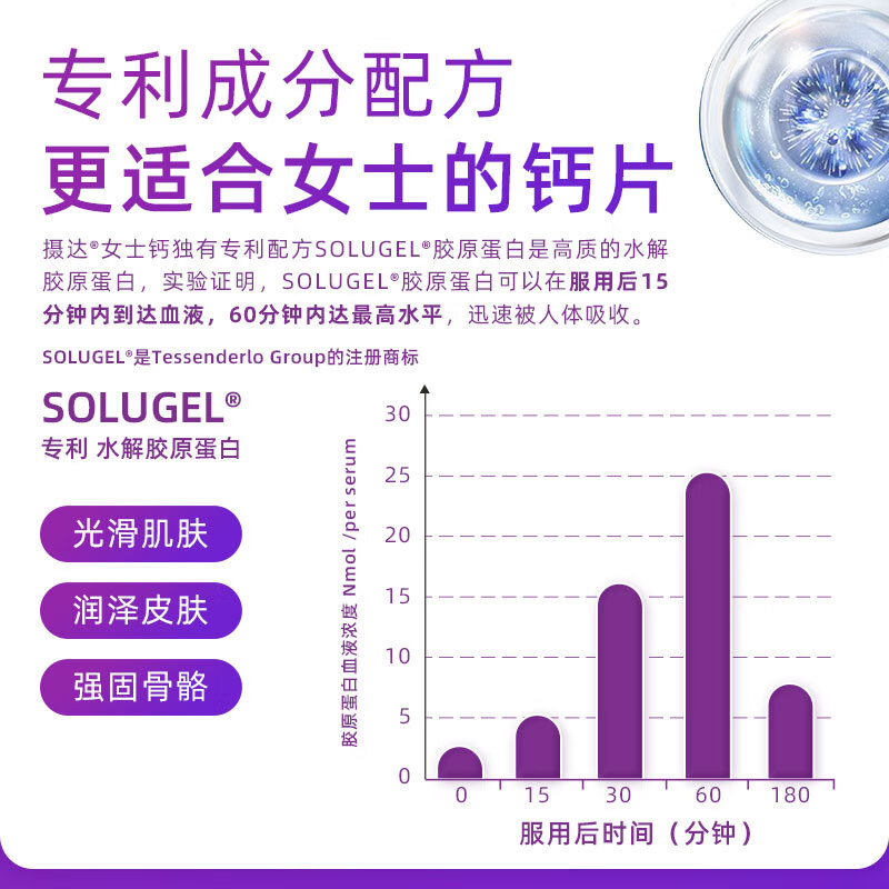 摄达摄达女士钙舒缓更年期困扰骨质疏松润滑关节补充营养美国进口钙片 摄达女士钙  100粒/盒