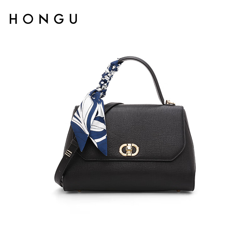 红谷(hongu)女包2023年新款单肩包 丝巾斜挎包大容量悠闲手提包h