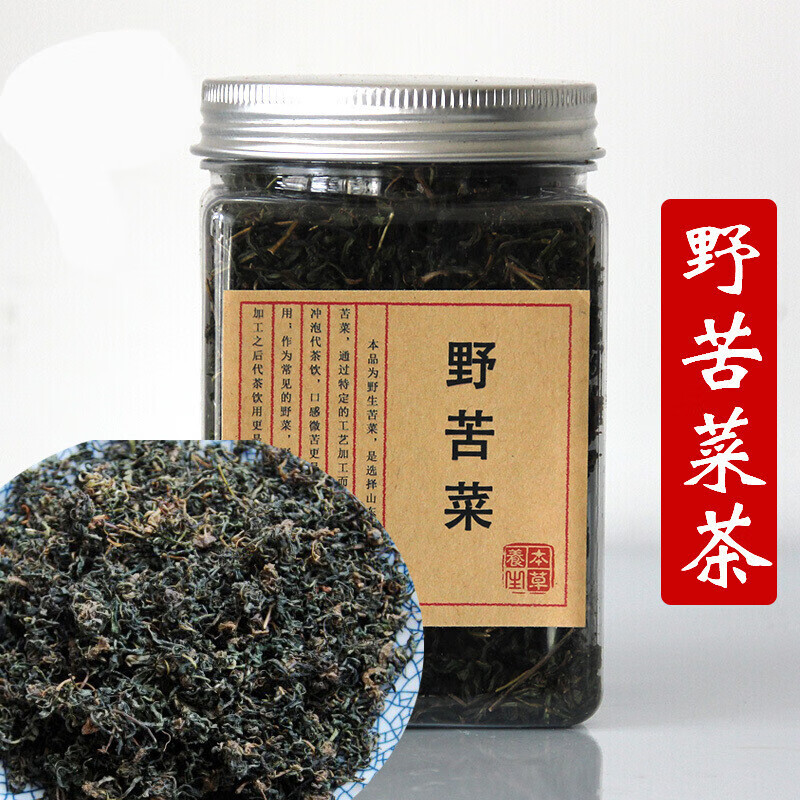 虎钢馋苦菜茶山东苦菜茶叶野苦菜干紫花苦菜茶新鲜苦芯菜茶