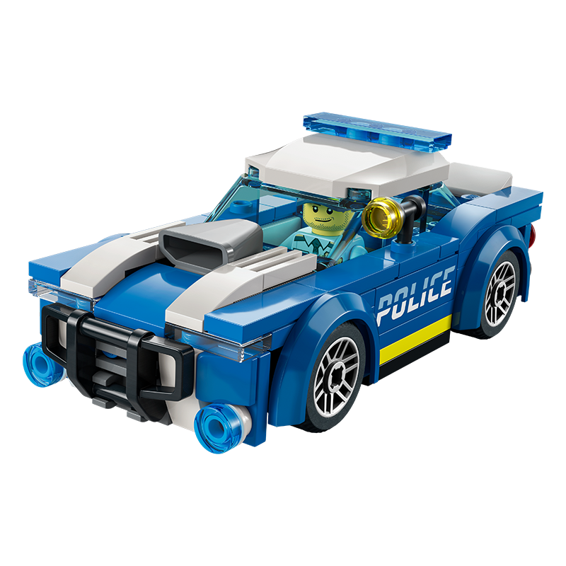 乐高（LEGO）积木拼装城市系列60312 警车男孩儿童玩具生日礼物