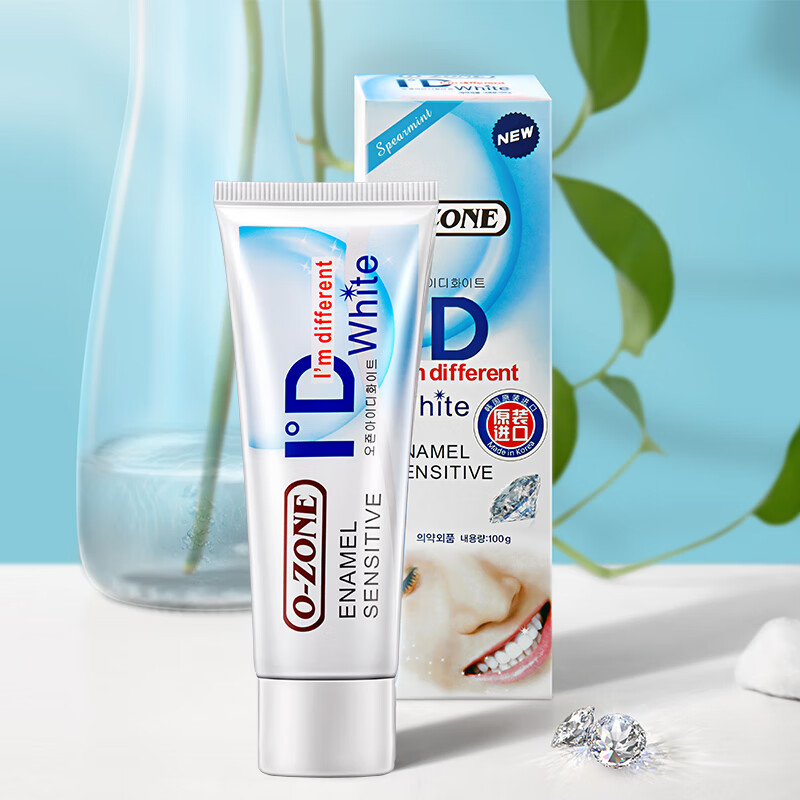 欧志姆(o-zone)【韩国进口】钻石炫洁牙膏100g双效清洁洁白去渍