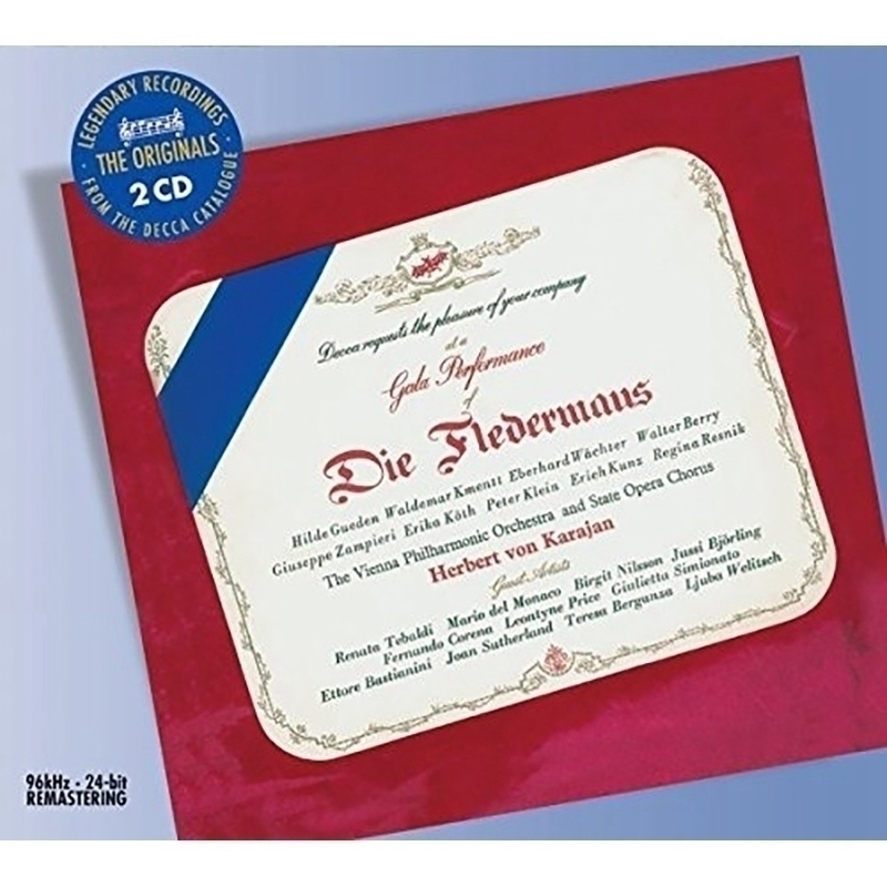 【中图音像】施特劳斯:蝙蝠-卡拉扬 johann strauss: die fledermaus