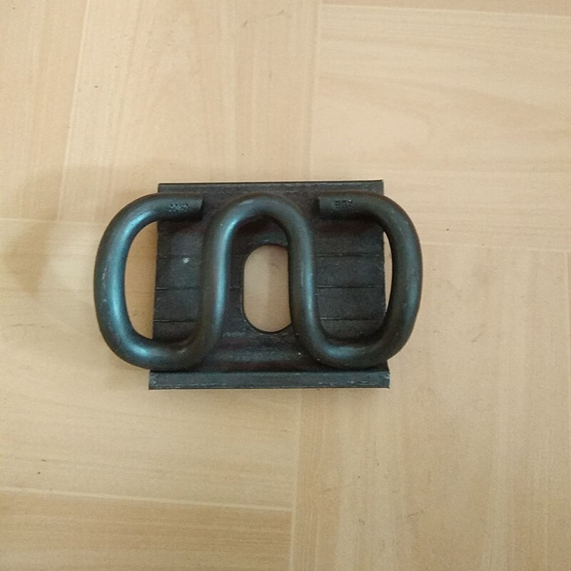 艾风格厂家直销p50p60铁路i型弹条扣件国铁轨道扣板钢轨压板现货供应