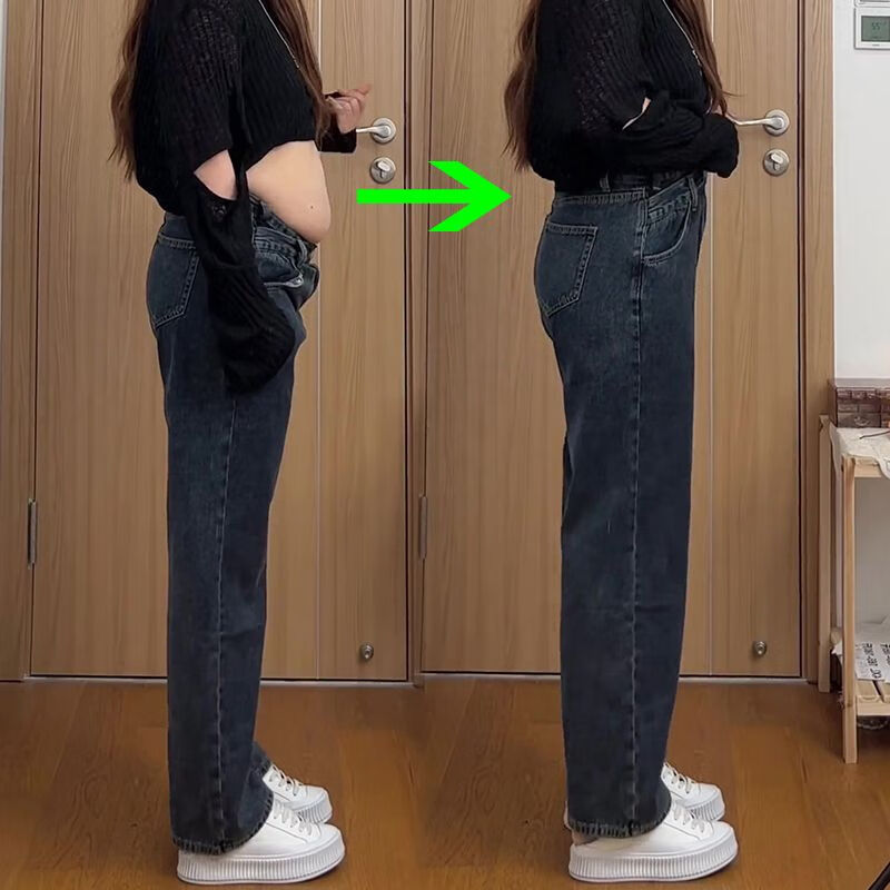 糖哆超瘦56腰围小个子70斤女早春适合梨形身材的女大码胖mm阔腿裤腿粗