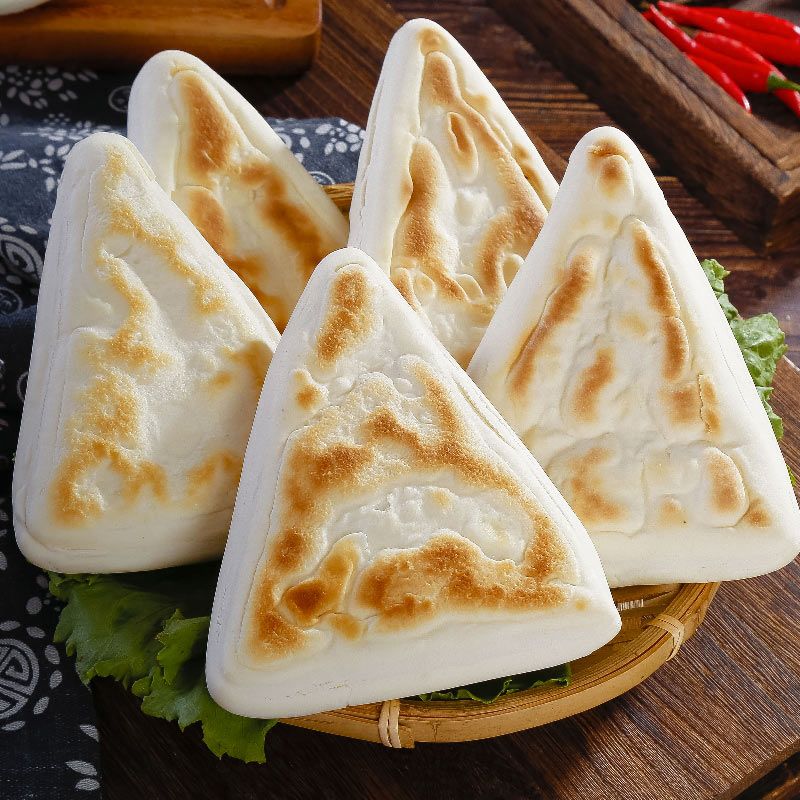 千里香馨湘源三角饼陕西特产手工电烤饼肉夹馍菜夹馍饼早餐异形饼10个