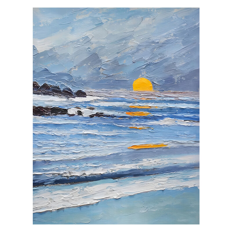 蒸蒸日上 【联系】可定制画 【无边框-店】_50*65cm