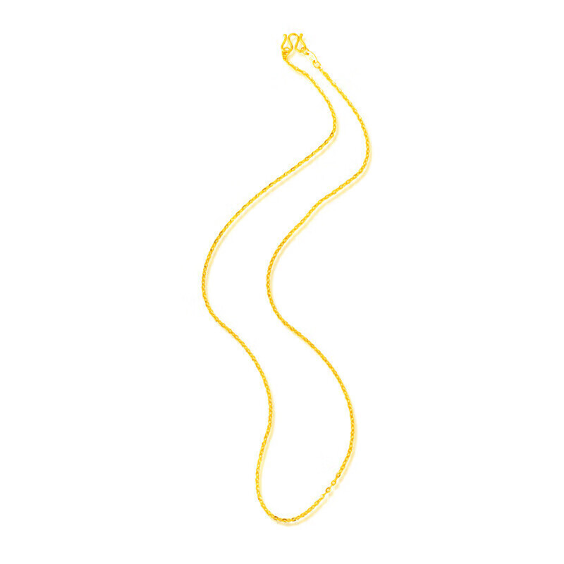 菜百首饰 黄金项链 足金长城链O字女士项链 计价 约6.40克约40厘米