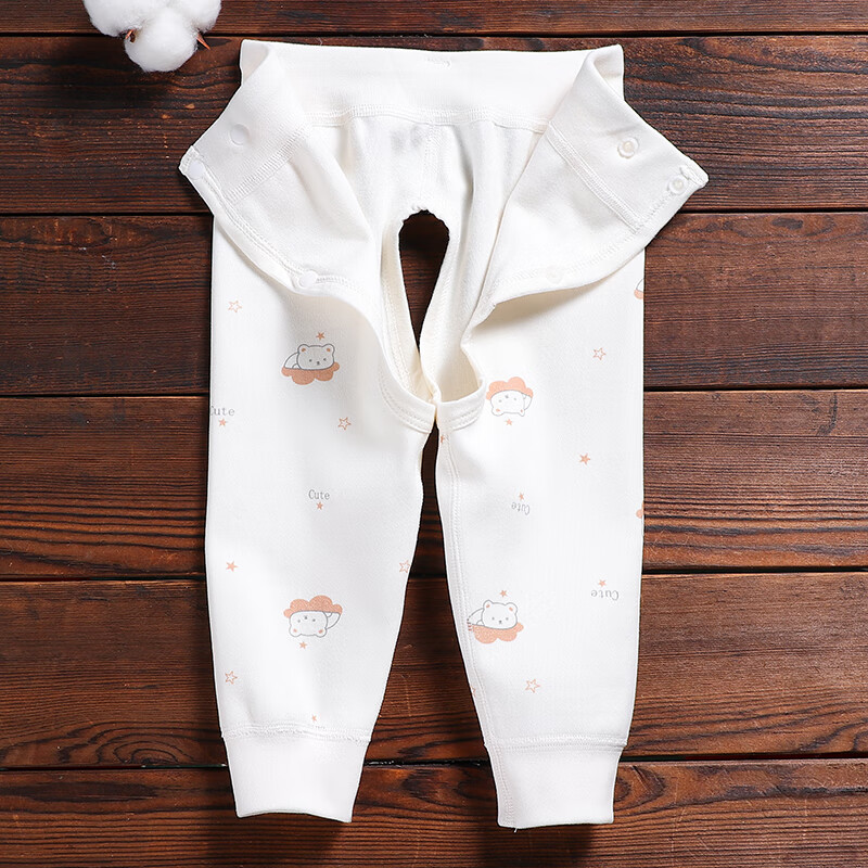 承承虎新生婴幼儿开裆裤3个月6个月婴儿男宝宝女宝宝贴身裤子舒绒暗扣