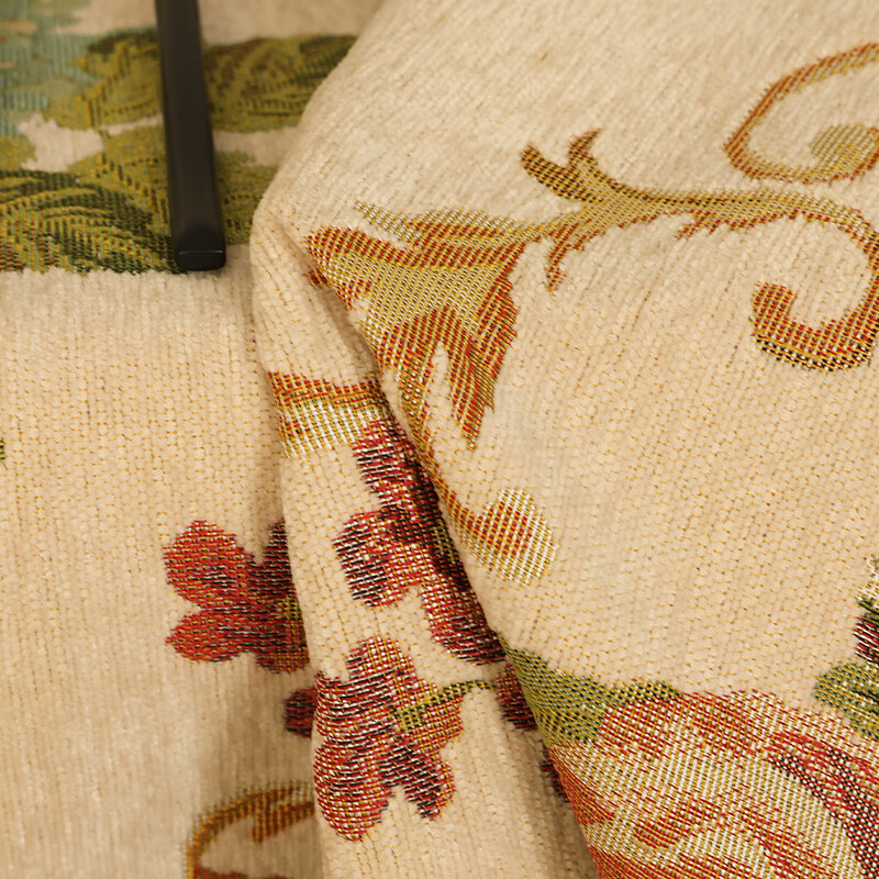 乐唯仕欧式长方形餐桌桌布轻奢高级感家用客厅茶几布布艺台布高档餐桌布 繁花似锦-米(吊穗款) 140*220cm(稍大餐桌)