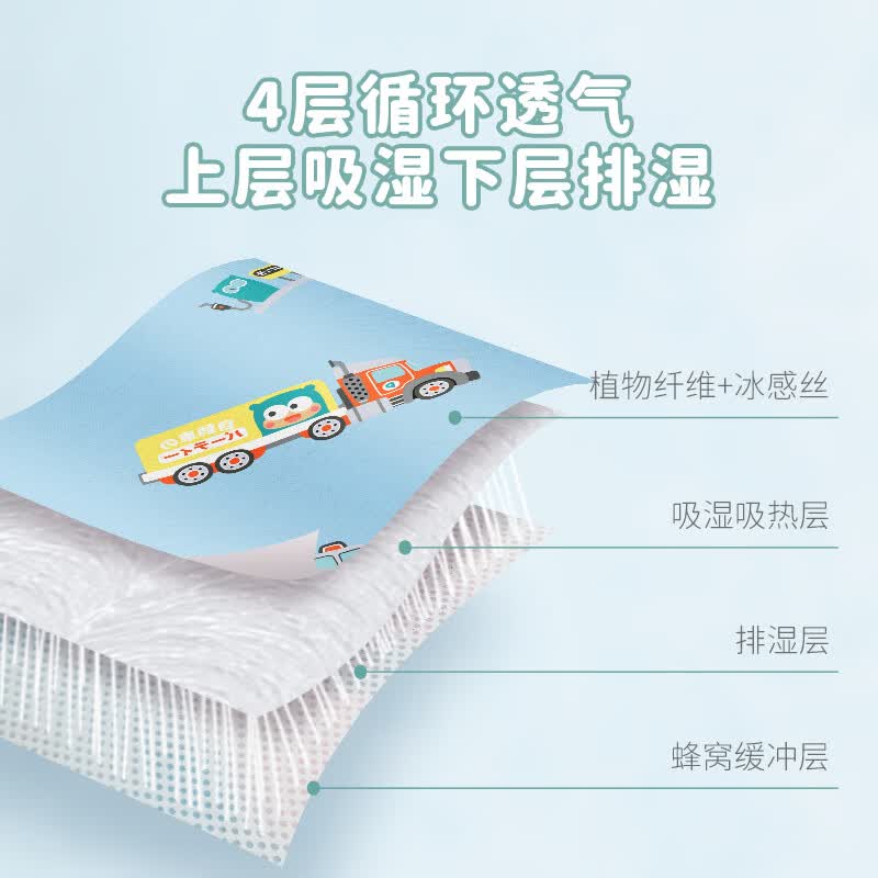 匹鲁婴儿凉席A类夏季儿童凉席幼儿园冰感丝席子午睡透气冰丝席 蜜桃冰（单凉席） 70*140cm