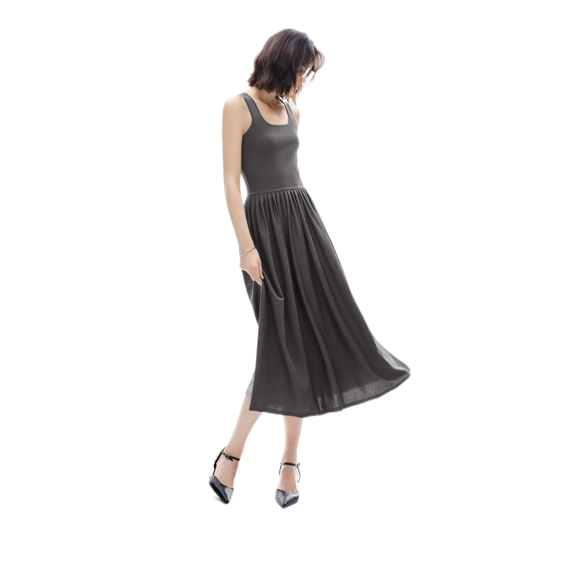 ��ܽ�� ���������֯����ȹ ��ɫ S 80-105�� 122Ԫ