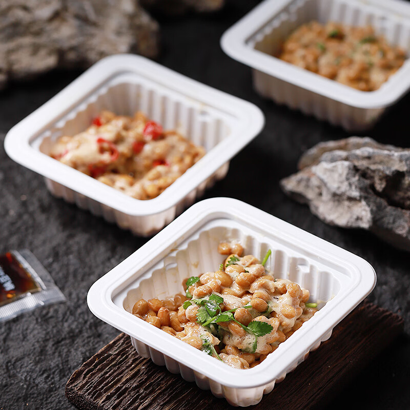 谷海元国产纳豆即食纳豆健康轻食拉丝小粒纳豆菌发酵纳豆激酶原料寿司 非转纳豆15盒-送芥末酱+料汁 纯正国产-无核放心
