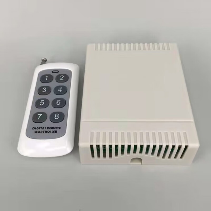 扑哩扑剌12v24伏无线遥控开关6812路学习型无线遥控开关 6路开关