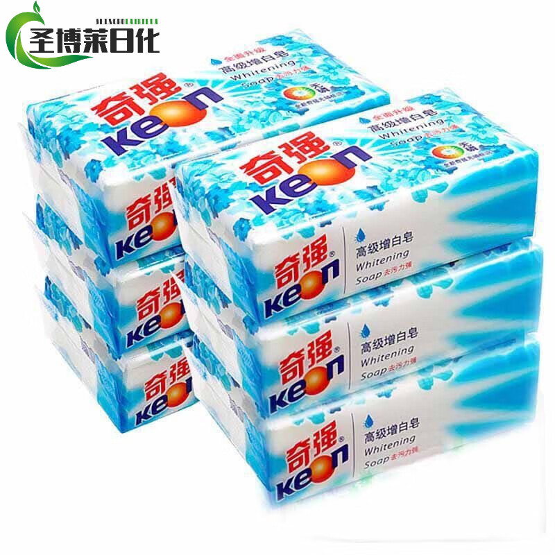 奇强(keon)肥皂增白皂洗衣皂增艳温和不伤手无磷去污香皂 增白皂228g