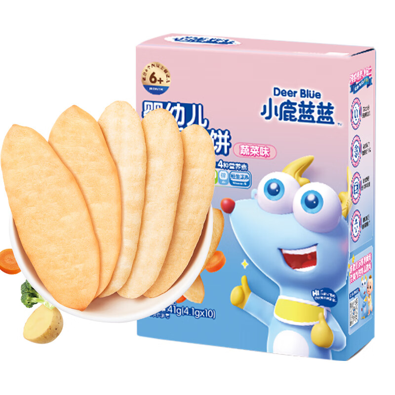 小鹿蓝蓝_宝宝米饼蔬菜味 米饼婴儿零食营养儿童磨牙饼 41g使用感如何?
