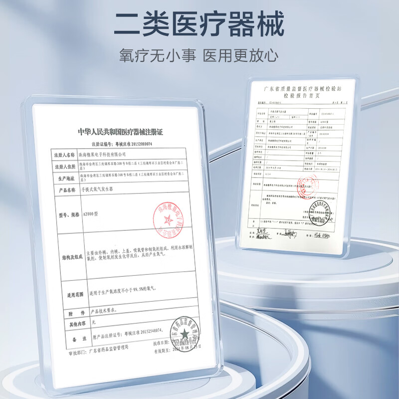 氧立得制氧机家用医用老人孕妇吸氧吸氧机手提便携式高原旅游西藏氧气瓶（机器+A试剂42+B试剂41包+鼻氧管）