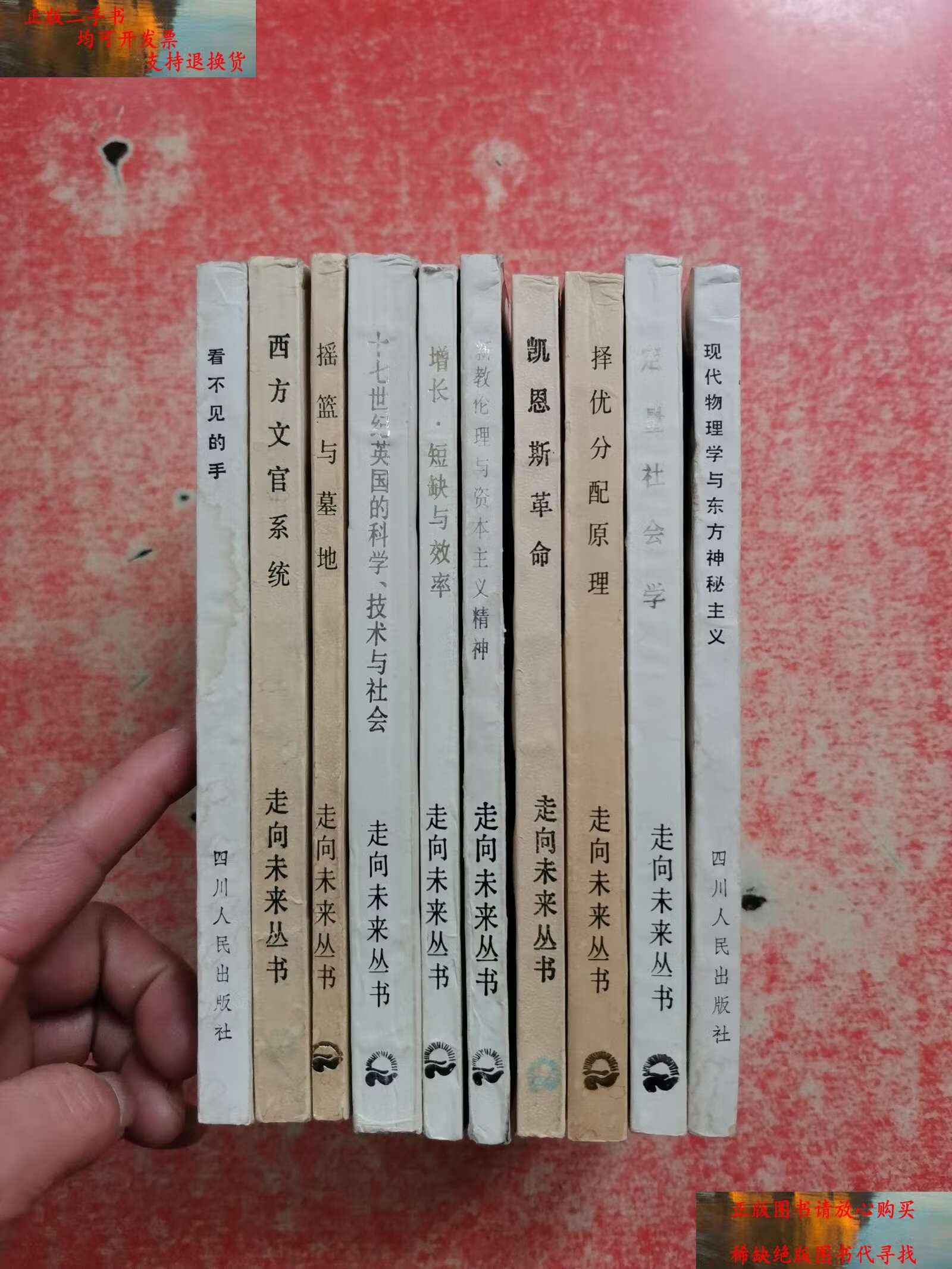 【二手9成新】走向未来丛书 【10本合售】 /范岱年 四川人民