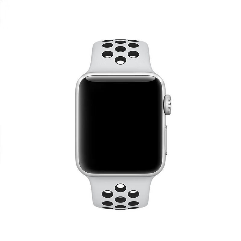 适用苹果手表表带1/2/3/4/5/6/7iwatch硅胶apple watch四五六七代