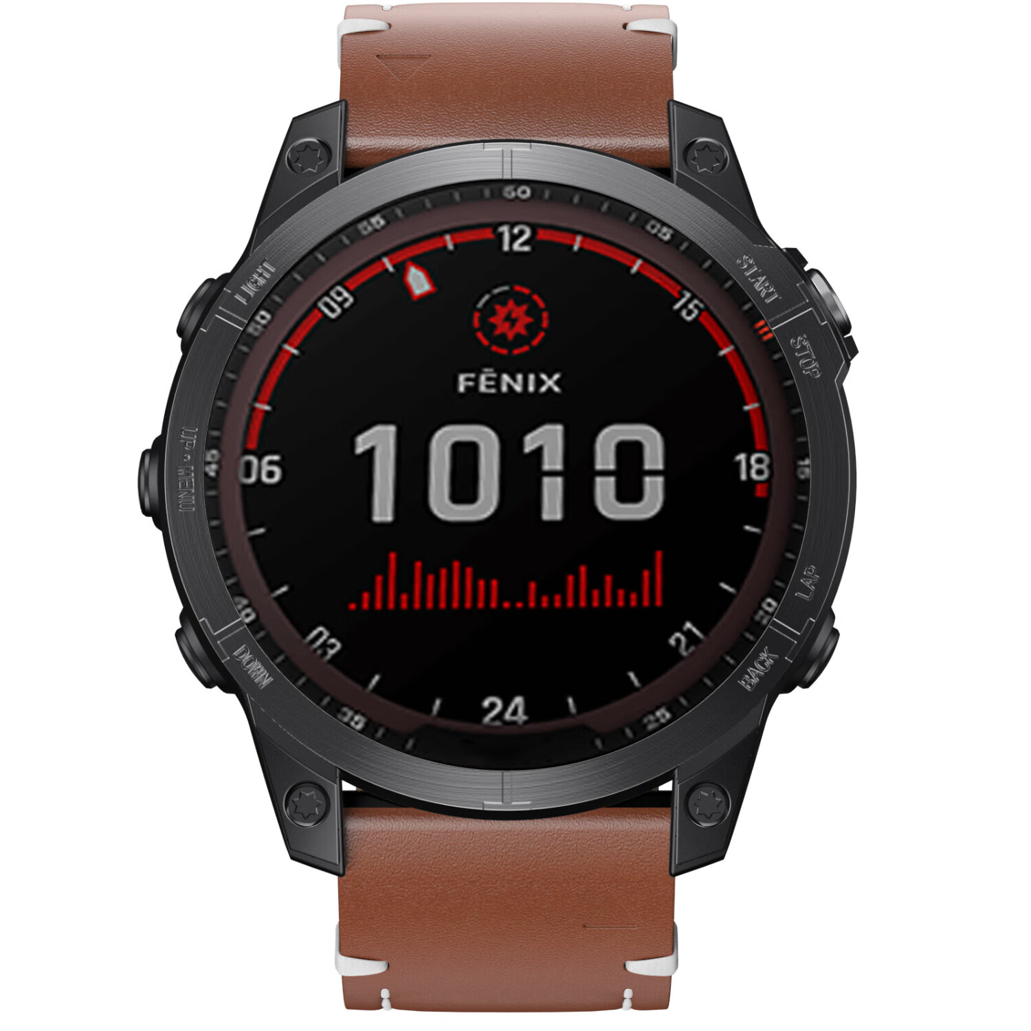 ENDUROBAND适用于佳明fenix7/6xpro/epix2/5X plus飞耐时3HR/本能Instinct手表带经典牛皮手表带 棕色-真皮表带 佳明22mm通用接口