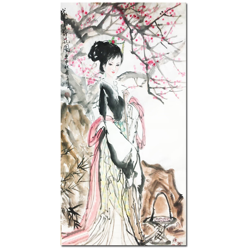 姚有多《黛玉》字画书法名家手绘水墨画书画山水画真迹装饰画拍卖