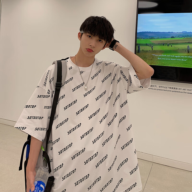 efface重磅t恤男320g短袖男款夏季潮牌美式高街潮流衣服宽松百搭港风