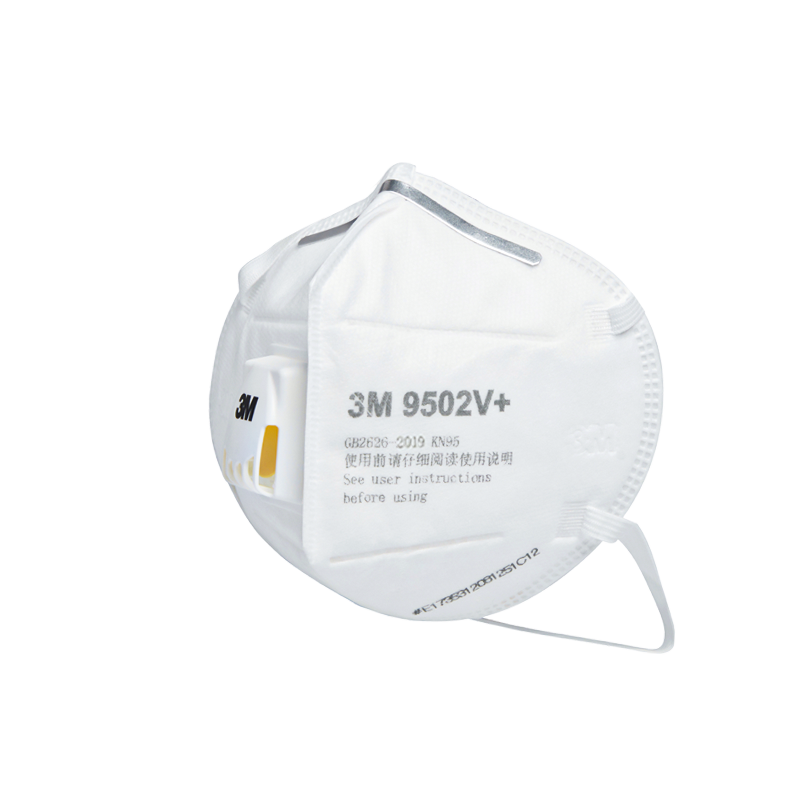 3MKN95防護(hù)口罩9502V+ 防工業(yè)粉塵飛沫 帶呼吸閥 頭戴式 25只/袋