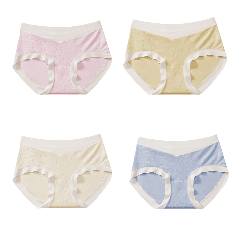 婧麒（JOYNCLEON）孕婦內(nèi)褲純棉懷孕期專用中晚期女孕期低腰四季 XL Jnk74237