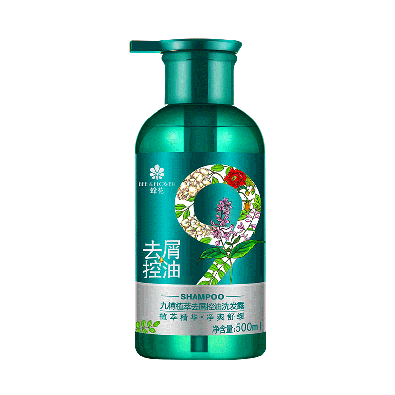 蜂花洗發(fā)水九樽植萃去屑止癢控油亮澤清爽柔凈溫和護(hù)發(fā)洗發(fā)露358ml