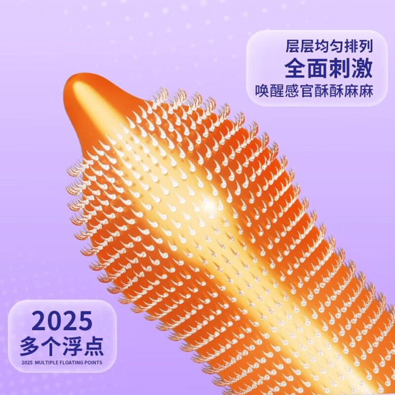杰士邦 避孕套狼牙套棒安全套女性秒喷持久大颗粒狼牙套超薄情趣套用品 情趣尝鲜【共22只】颗粒6只+超薄16只