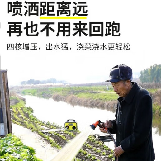 菜园浇水神器充电浇菜机农村菜地农用自动浇地式抽水泵锂电抽水机 G24超长续航+10米管