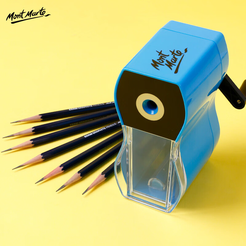 蒙瑪特（Mont Marte）蒙瑪特素描柳木炭條易上色軟中硬素描碳棒美 素描專(zhuān)用卷筆刀(三色可選) 素描畫(huà)具