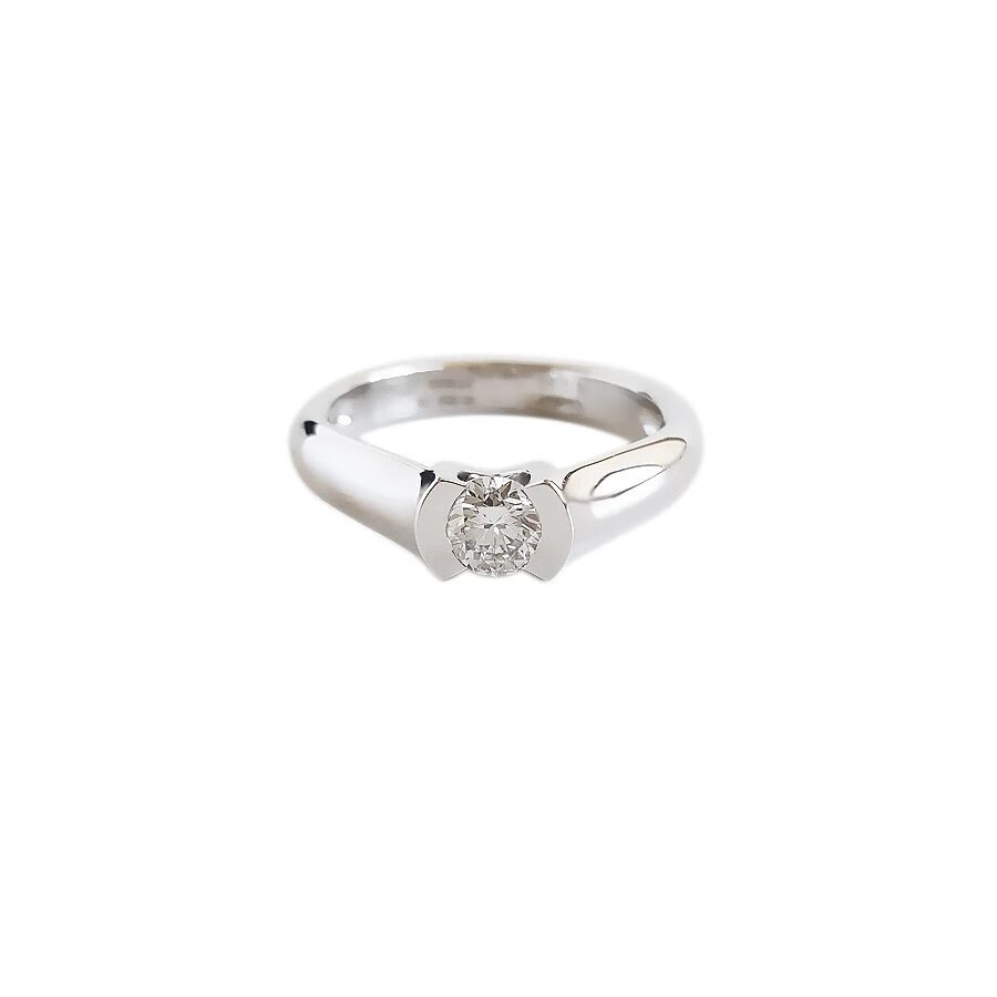 【二手95新】卡地亚(cartier)1pt950铂金钻石戒指 58号0.