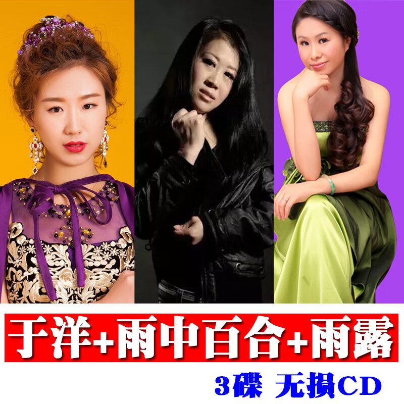 于洋 雨中百合 雨露专辑精选 汽车用车载cd无损音质车用光盘歌碟